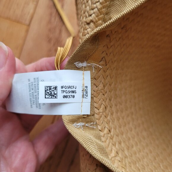 Aerie Straw Panama Hat One Size Straw hat with Panama silhouette - Picture 6 of 8